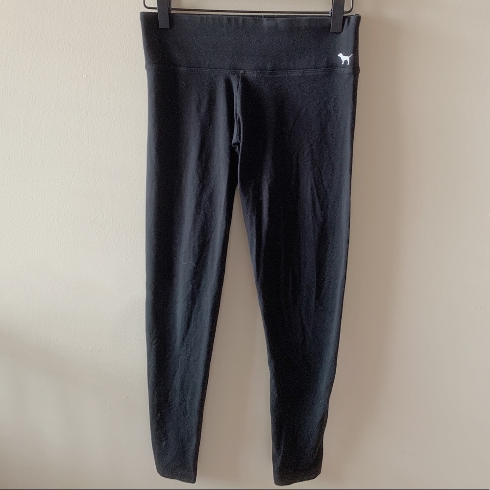 3 pairs of PINK black leggings